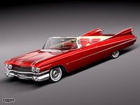Cadillac Eldorado 62 series 1959 convertible midpoly3d model