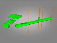 Yagi Antenna FPV 1.2GHz with assorted mounts by StuntDouble