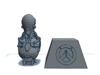 Zenyatta bust and stand - Overwatch (REMIX) by Blugoose