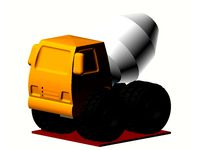 Toy Concrete Mixer Truck by unclouded