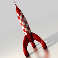 Toy rocket3d model