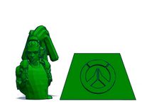 Lucio bust and stand - Overwatch (REMIX) by Blugoose
