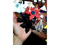 Shuriken Ninja Fidget Spinner Five sharps with 6mm softair metal sphere 608 bearing by danithebest91