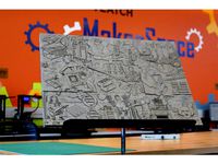 Laser Cut Maker Puzzle - Color mapped by jocolibrary