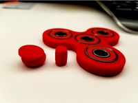 Flat sided fidget axle (print flat) by turrboenvy