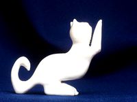 Jean Gordon's carving Cat Bookend by mgg942