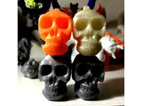 Skull head keyring by JamesLu