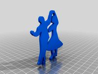 Dancing Silhouette Cake Topper by monopolowa
