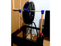 M3D Pro Spool Holder (Customizable) by urish