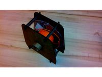 Cardboard filament spool holder by jocolibrary