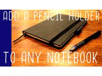 Pen holding tab for any pen/pencil and any notebook/notepad by WildRoseBuilds