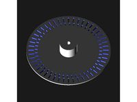 Encoder Wheel with two rows of 48 slits by dilawars