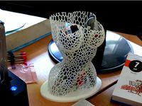 Pencil pot, female  body style Voronoi by Rolumix
