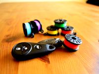 Retro Filament Spool Keychain by TheNewHobbyist