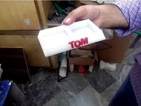 Cat Bowl Two sections water and food by MUDZIFY