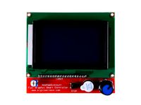 Box and support for 12864 Display LCD 3D Printer Controller (for ramps 1,4) by Locti