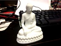 Hires Buddha (fixed casting marks on Thailand Buddha by stronghero) by yaddatrance