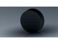 Hockey Puck with Quote by awesomeoh3000