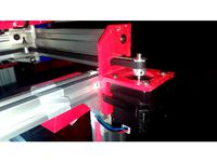 D-bot stepper mounts with zip tie slots by Rexipus