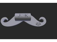 mustache dreadlock bead by DesertToad