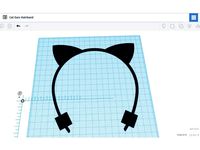 Natural Cat Ears Hair Band by 3DPrinthings