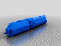 Armoured locomotive HO Scale (I think) by marcusmole