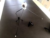 Very light tripod for selfie stick and cameras such as Gear360 (trépied léger pour perche selfie) by cyril50