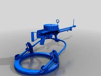 Lewis Machine Gun & Mount Full Size by Jace1969
