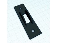 Light switch blocker with chamfer by iocon