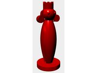 King chess piece (Alice in Wonderland theme) KIng of Hearts by Pineapple_Hats