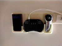 Bed headboard organizer by ZeroShell