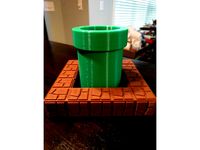 Warp Pipe Flowerpot by drewdavid