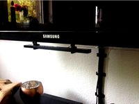 Wii sensor bar holder Samsung LED TV by gokugiant