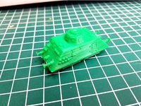 WWII German Armored Railcar Infantriewagen 100th scale by Buchnerb