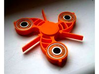 Fidget Spinner with Flickable Fins by crizzle