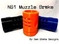 NS1 Muzzle Brake for Nerf N Strike Blasters by Luckynum0313