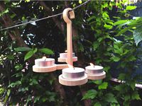 Hanging Tea Light Candle Holder by Rmnvgr