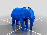 Low-poly Elephant by grumpusbumpus