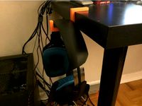 G430 Headset Hook (1.340" thick desk) by EricLapierre