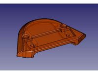 Anycubic Kossel Linear Plus Top ends and extruder top support by TsunamiSoul