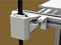 Hypercube Z Carriage for LM8LUU and Flange Bearings by butchja