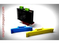 DIN Rail Mount for Stepper Drivers 2HSS86H and 3HSS57 or DM556 by snake233