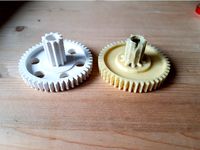 Gear for reductor at child electric car by haste