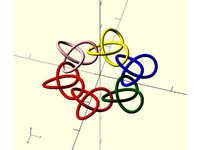 Linked Trefoils by kitwallace