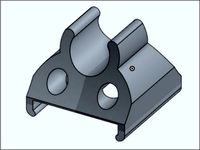 cable clip for RACKIT brand shelving legs.  by miss_emma_jade