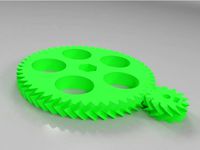 FIxed/Higher-Res Herringbone Gears for JJRobots StarTracker by McGlovin