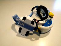 Strap Mount for Fat Shark Headset LI-ION 18650 Case by Qrome