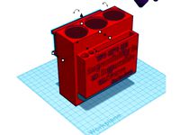 50 ml x3 test tube holder with pen and postit note belt holster by jonathan_oregon