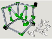 Tripteron three axis fused filament fabrication printer or pick and place robot by Anathae