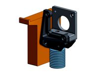 prusa i3 - body for hot end, feeder direct drive and bowden adapter by lipki